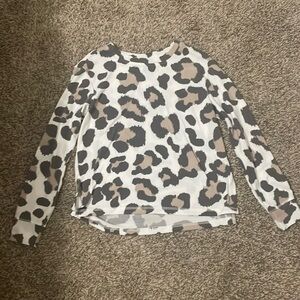 cheetah print sweat set